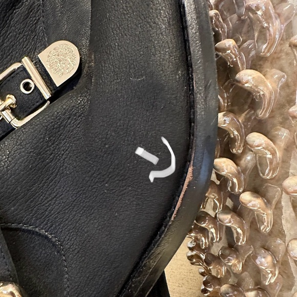 Women’s Black Mid-Calf Leather Biker Boots - Picture 9 of 12